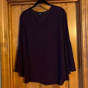 Alfani purple bell sleeve top